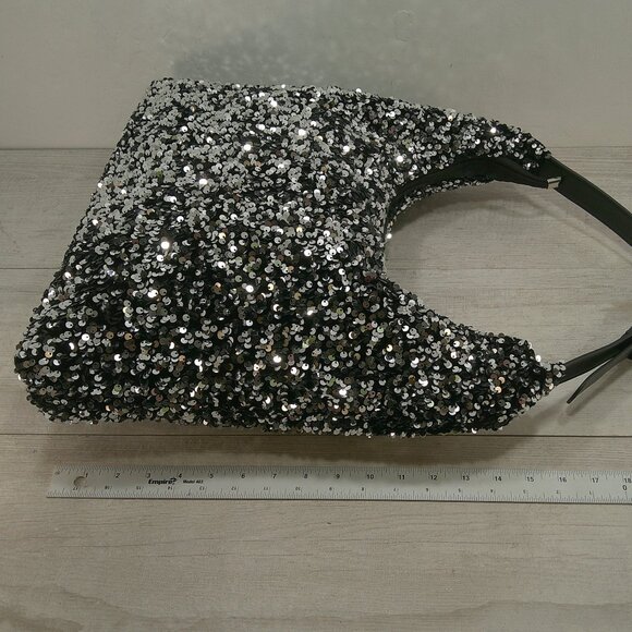 Sequin Evening Boho Bing Embellished Feminine Formal Shoulder Bag Purse - Picture 4 of 9